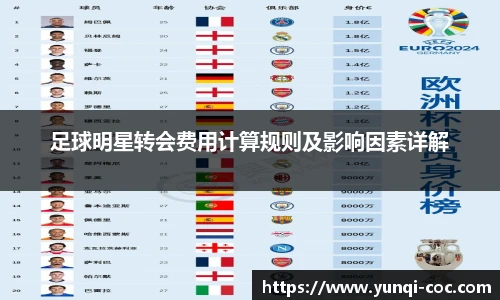足球明星转会费用计算规则及影响因素详解